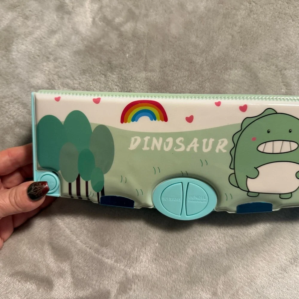 Dinosaur Kids Pencil‎ Case - Green